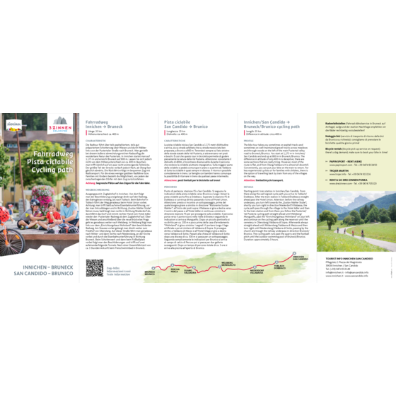 Cycling path Innichen - Bruneck