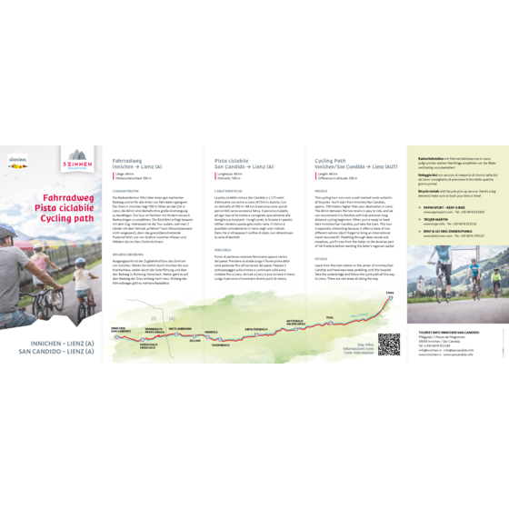 Cycling path Innichen - Lienz