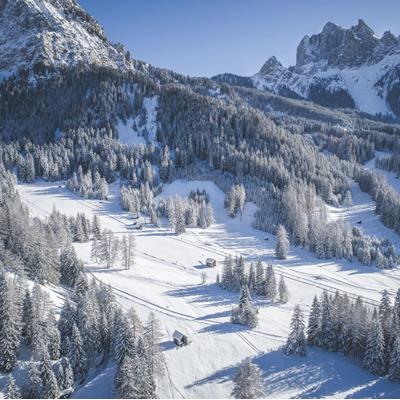 Das wildromantische Tal in den Dolomiten