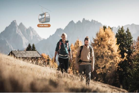 Autumn holidays - cable car free of charge