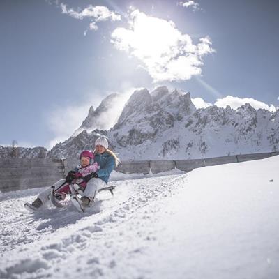 Rodelen in Zuid-Tirol