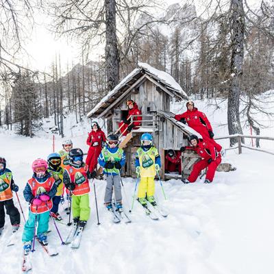 Skifahren lernen in den Skischulen 3 Zinnen Dolomiten