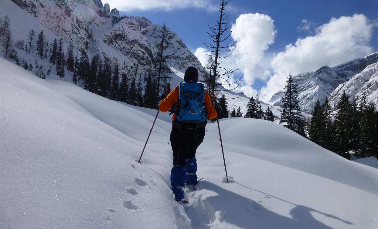 Snow shoe hike in the Val Campo di Dentro / Innerfeldtal | © Tourismusverein Innichen, San Candido Snow shoe hike in the Val Campo di Dentro / Innerfeldtal | © Tourismusverein Innichen, San Candido
