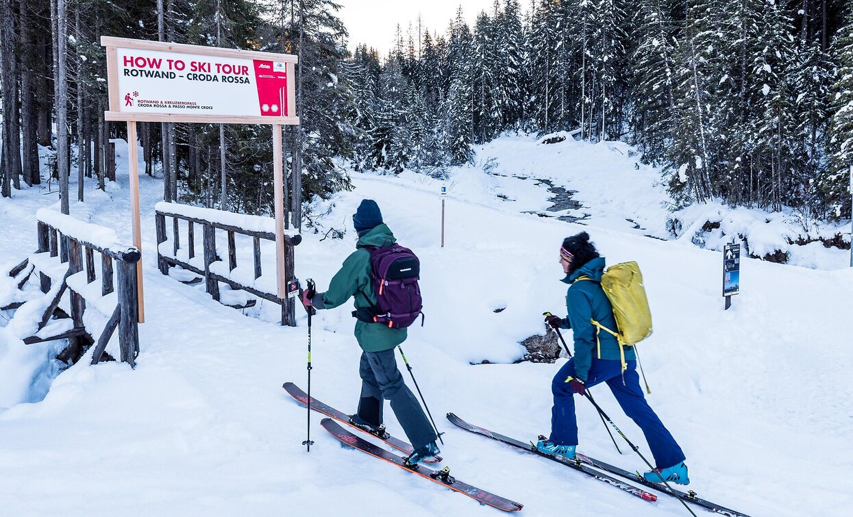 Skitourenlehrpfad | © Daniel Rogger, Sesto Skitourenlehrpfad | © Daniel Rogger, Sesto