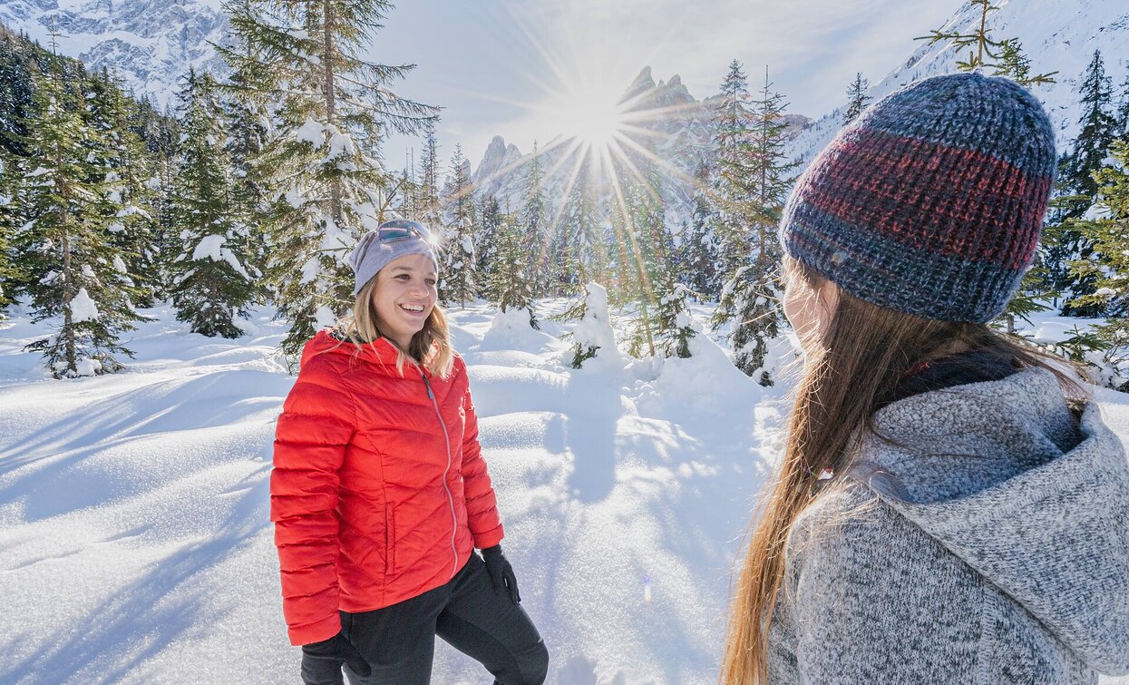 Winterwanderung: Kreuzbergpass - Coltrondo Alm | © Sexten Winterwanderung: Kreuzbergpass - Coltrondo Alm | © Sexten