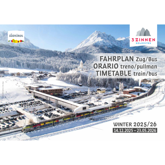 Orario treno/pullman inverno 2025/26